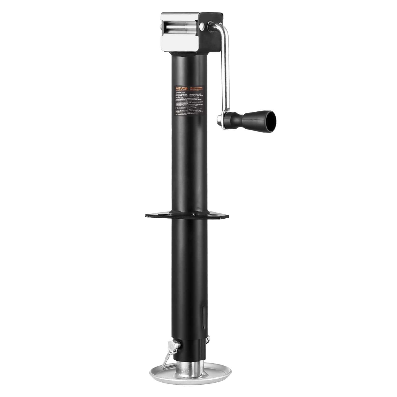 VEVOR A-Frame Trailer Jack, 5000 lbs Dynamic Load Capacity, Trailer Jack Stand with Handle & Rectangular Footpad, 15-inch Vertical Travel, Suitable for RV, Horse, Utility Trailers, Yacht Trailers 🍁 All In One Marketplace Canada
