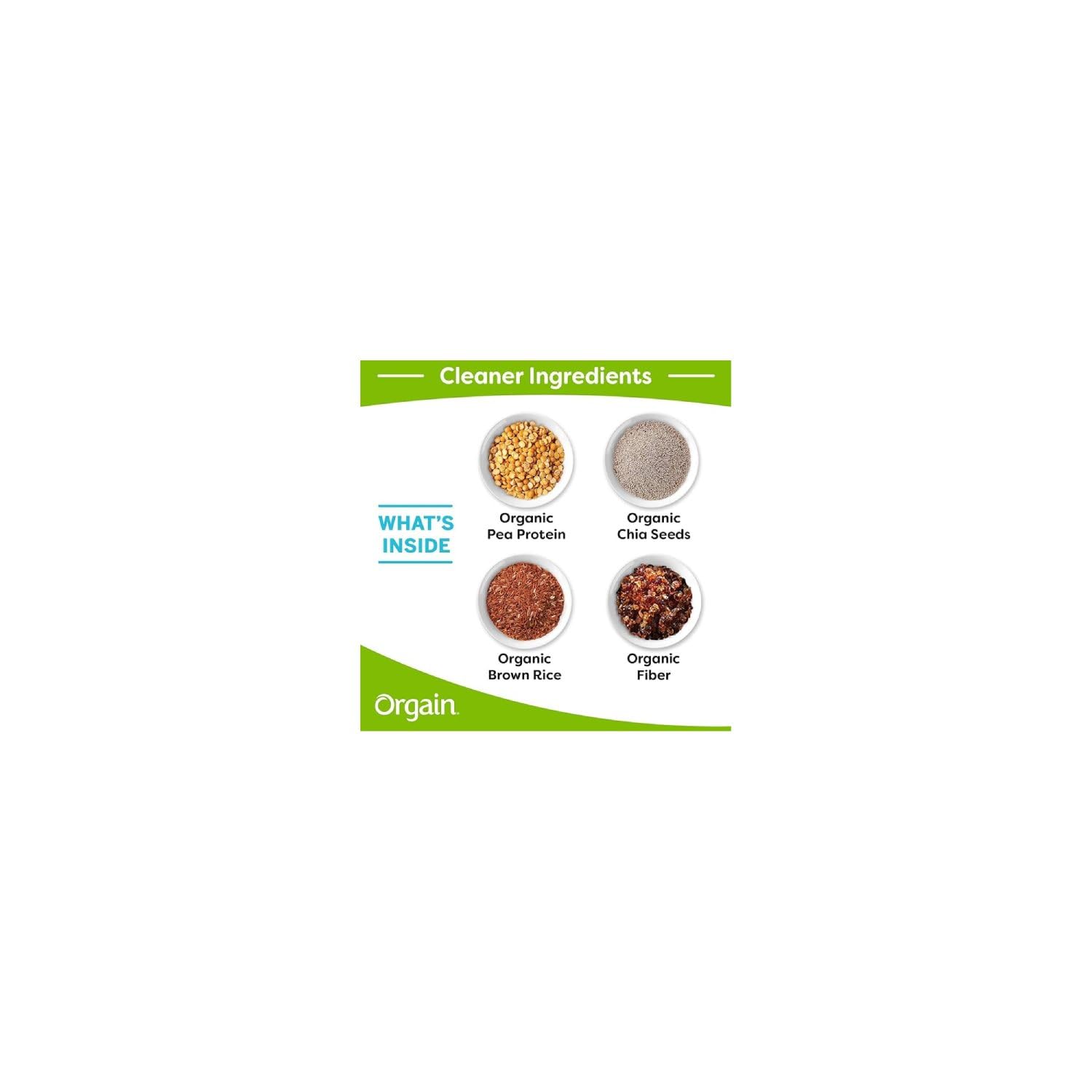 Orgain Organic Plant Based Canadian Protein Powder, Vanilla Bean - Vegan, Lactose Free, Gluten Free, Dairy Free, No Sugar Added, Soy Free, Kosher, Non-GMO, 920 g (Pack of 1) 🍁 All In One Marketplace Canada
