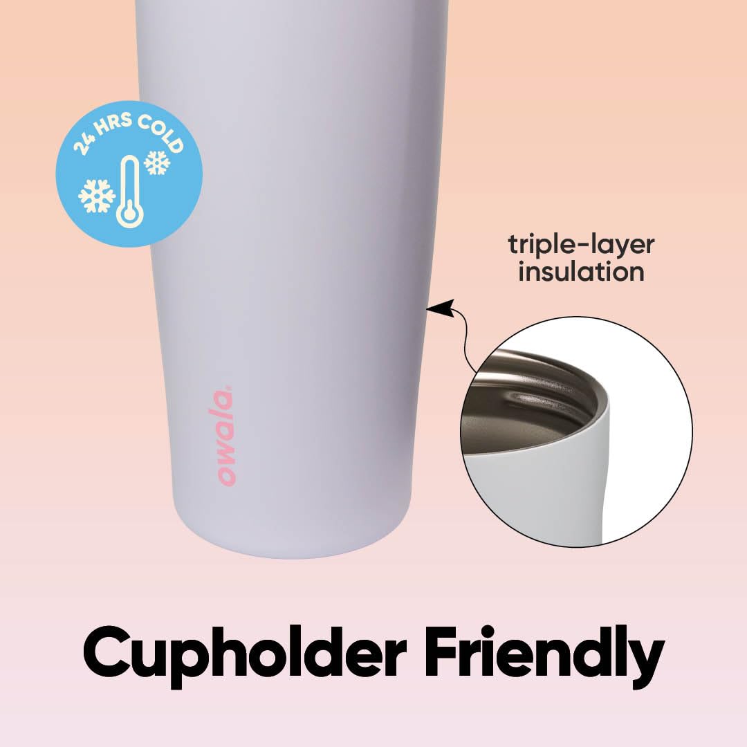 Owala FreeSip Sway Insulated Stainless Steel Water Bottle with Two-Way Spout, Built-In Straw and Bucket Handle, Made for Travel, School, and Sports, 40oz, BPA Free, Leak Proof, Beach House 🍁 All In One Marketplace Canada