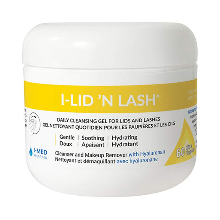 I-LID 'N LASH Eyelid Cleansing Wipes, 60 pre-soaked wipes 🍁 All In One Marketplace Canada