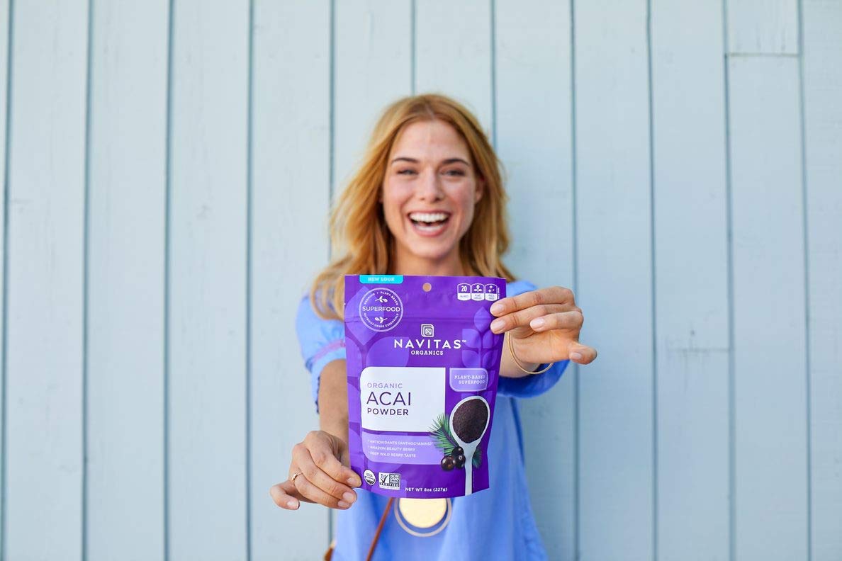 NAVITAS NATURALS Organic Acai Powder, 4-Ounce Pouches 🍁 All In One Marketplace Canada