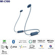 Sony WI-C100 Wireless in-Ear Bluetooth Headphones with Built-in Microphone, Black 🍁 All In One Marketplace Canada