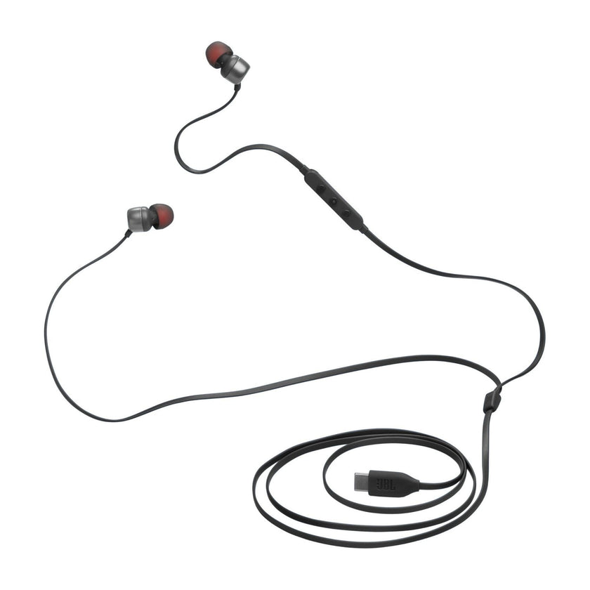 JBL Tune 310C - USB-C Wired Hi-Res in-Ear Headphones, Tangle-Free Flat Cable, 3-Button Remote with Microphone (Black) 🍁 All In One Marketplace Canada