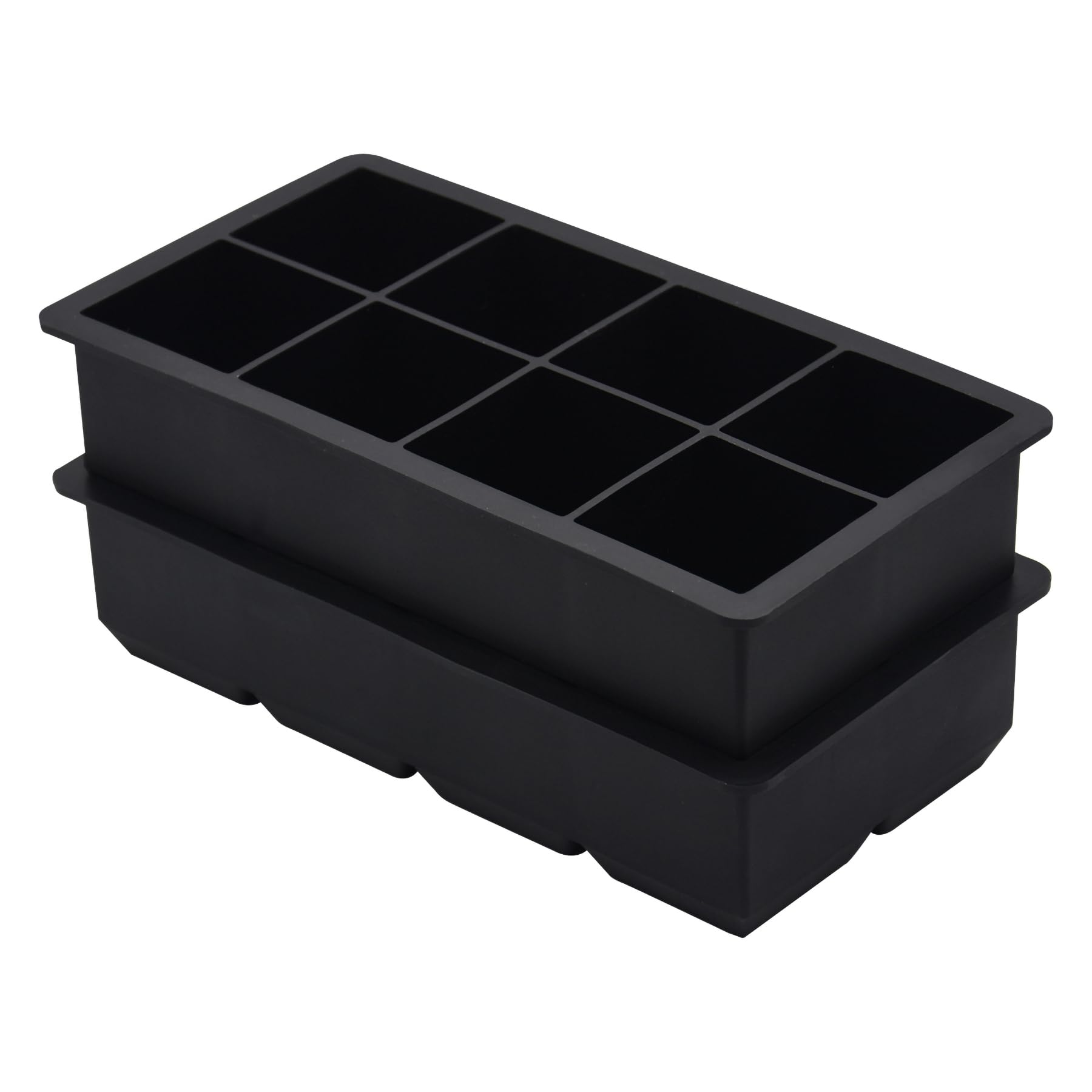 Bangp Large Ice Cube Tray for Whiskey,2 Pack Stackable Big Ice Cube Molds Make 16 Big Whiskey Ice Cubes,Easy Release Square Ice Cube Maker for Cocktails,Whiskey,Soups and Frozen Treats 🍁 All In One Marketplace Canada