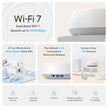 TP-Link Deco 7 BE25 Dual-Band BE5000 WiFi 7 Mesh Wi-Fi System - 4-Stream 5 Gbps, 240 Mhz | Covers up to 6,600 Sq.Ft | 2X 2.5G Ports Wired Backhaul | VPN,MLO, AI-Roaming, HomeShield (3-Pack) 🍁 All In One Marketplace Canada
