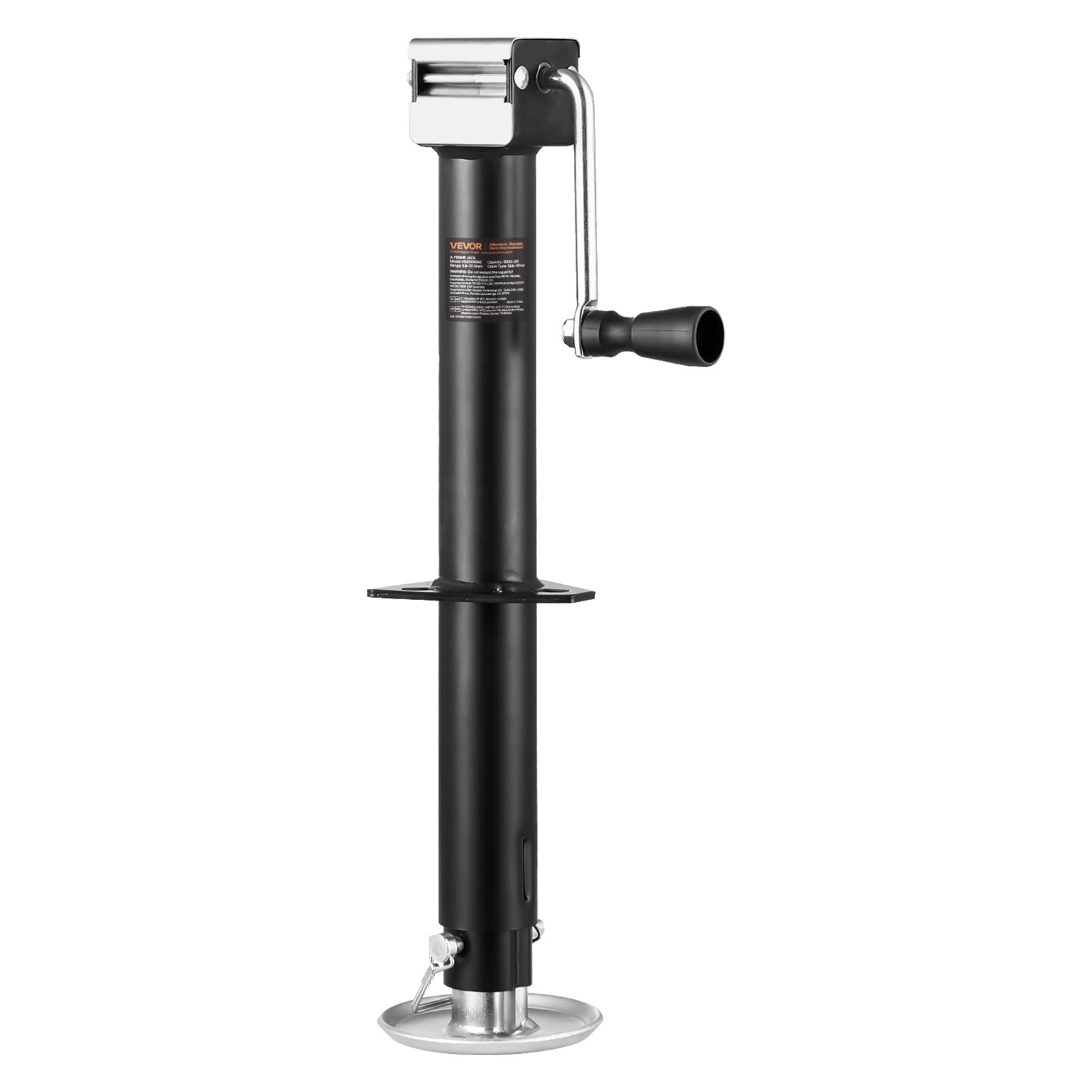 VEVOR A-Frame Trailer Jack, 5000 lbs Dynamic Load Capacity, Trailer Jack Stand with Handle & Rectangular Footpad, 15-inch Vertical Travel, Suitable for RV, Horse, Utility Trailers, Yacht Trailers 🍁 All In One Marketplace Canada