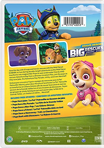 PAW Patrol: Brave Heroes Big Rescues (Bilingual) - DVD (Used)