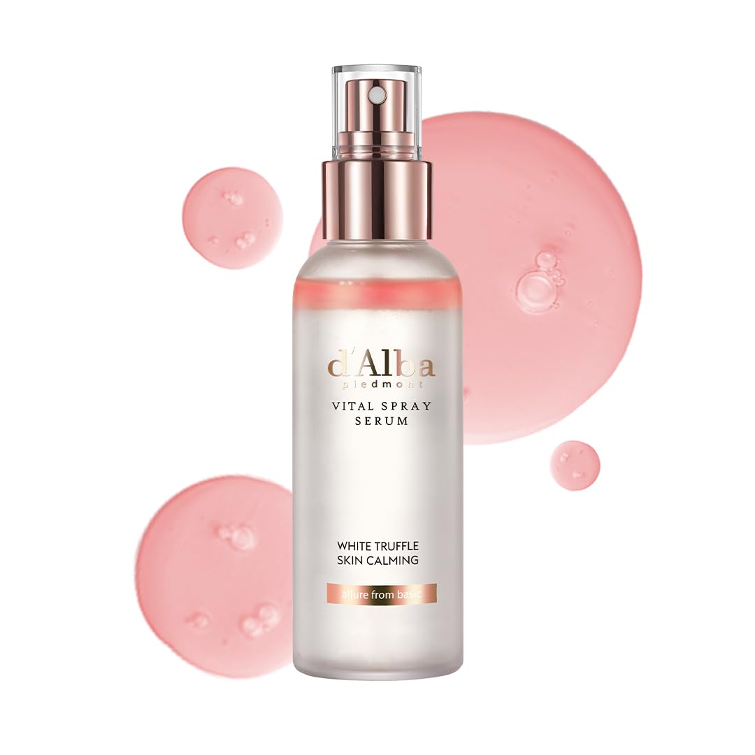 d'alba Piedmont Italian White Truffle Vital Spray Serum, Vegan Skincare, Calming and Hydrating Facial Mist with White Truffles for Red and Sensitive Skin, Glow Serum, Surfactant Free, All in One Care, Korean Skincare 🍁 All In One Marketplace Canada