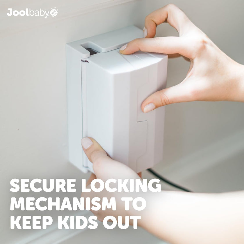 Outlet Cover Box for Child Safety (2 Pack) Duplex & Decorator Electrical Outlet Plates, Concealed Access Buttons, and Spacious Compartment - Jool Baby 🍁 All In One Marketplace Canada