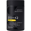Sports Research® Vitamin D3 + K2 w/Coconut MCT Oil - Vegan Vitamin D 1000iu (25mcg) & Mk-7 Vitamin K 120mcg - Vegan Certified · Non-GMO · Soy Free - 90 Softgels 🍁 All In One Marketplace Canada
