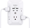 Power Bar, USB Wall Charger Surge Protector 5 Outlet Extender with 4 USB Charging Ports (2 USB C), Multi Plug Outlet, 3-Sided 1800J Power Strip Outlets Splitter Wall Plug Adapter for Home Office Dorm 🍁 All In One Marketplace Canada