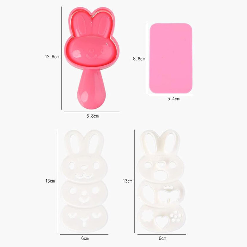 Japanese Mimy Rabbit Rice Ball Mold Set