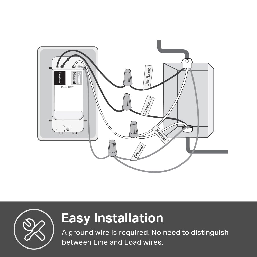 Kasa Matter Smart Wi-Fi Light Switch by TP-Link (KS205P3) - Neutral Wire and 2.4GHz Wi-Fi Connection Required, Works with Apple Home, Alexa & Google Home, No Hub Required, 3-Pack, White 🍁 All In One Marketplace Canada