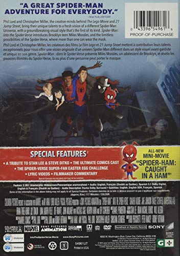 Spider-Man: Into The Spider-verse - DVD (Used)