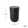 Umbra Touch Trash Can, Small 1.6-Gallon Garbage Bin with Swing Lid, Waste Basket for Bathroom or Office, Black 🍁 All In One Marketplace Canada