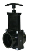 Valterra 7101 ABS Gate Valve, Black, 1-1/2