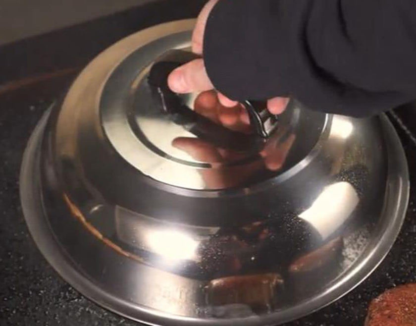 RunTo Griddle Accessories 12 Inch Round Stainless Steel Basting Cover - Cheese Melting Dome and Steaming Cover, Best for Use in Flat Top Griddle Grill Cooking Indoor or Outdoor 🍁 All In One Marketplace Canada