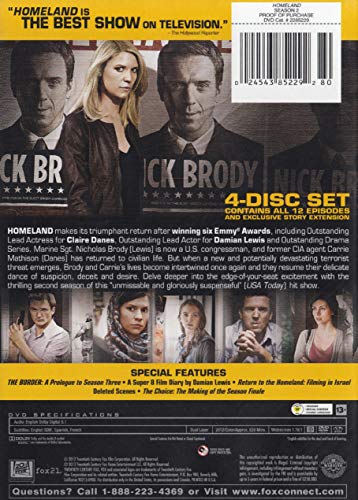 Homeland: The Complete Second Season - DVD