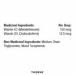THORNE - Vitamin D/K2 Liquid (Metered Dispenser) - Dietary Supplement with Vitamins D3 and K2 to Support Healthy Bones and Muscles - 1 Fluid Ounce (30 mL) 🍁 All In One Marketplace Canada