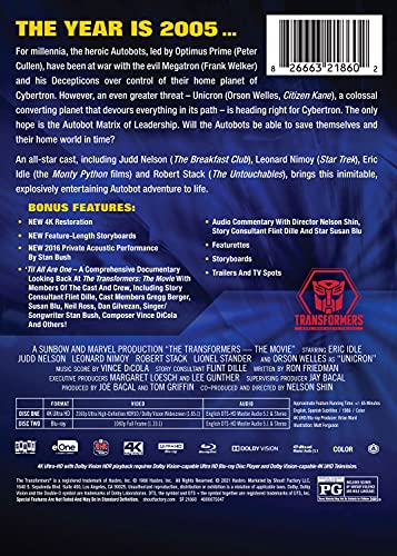 The Transformers: The Movie - 35th Anniversary Limited Edition Steelbook - 4K/Blu-Ray