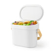 Umbra Bellwood Kitchen Compost Bin – White/Natural, Countertop or Cabinet Mounted, 4L Compost Container with Hidden Bag Retainer, BPA-Free & Dishwasher Safe| Bellwood Collection 🍁 All In One Marketplace Canada