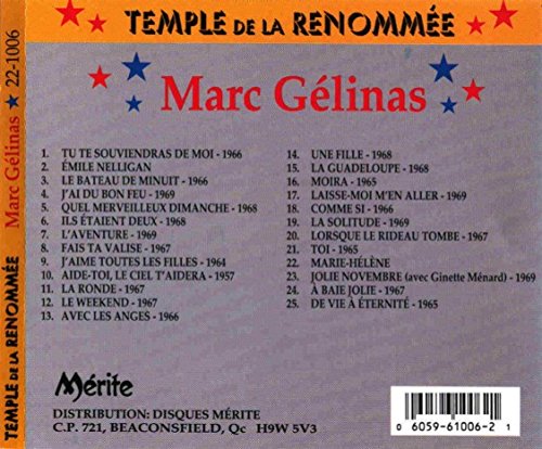 Marc Gélinas - Temple de la Renommée