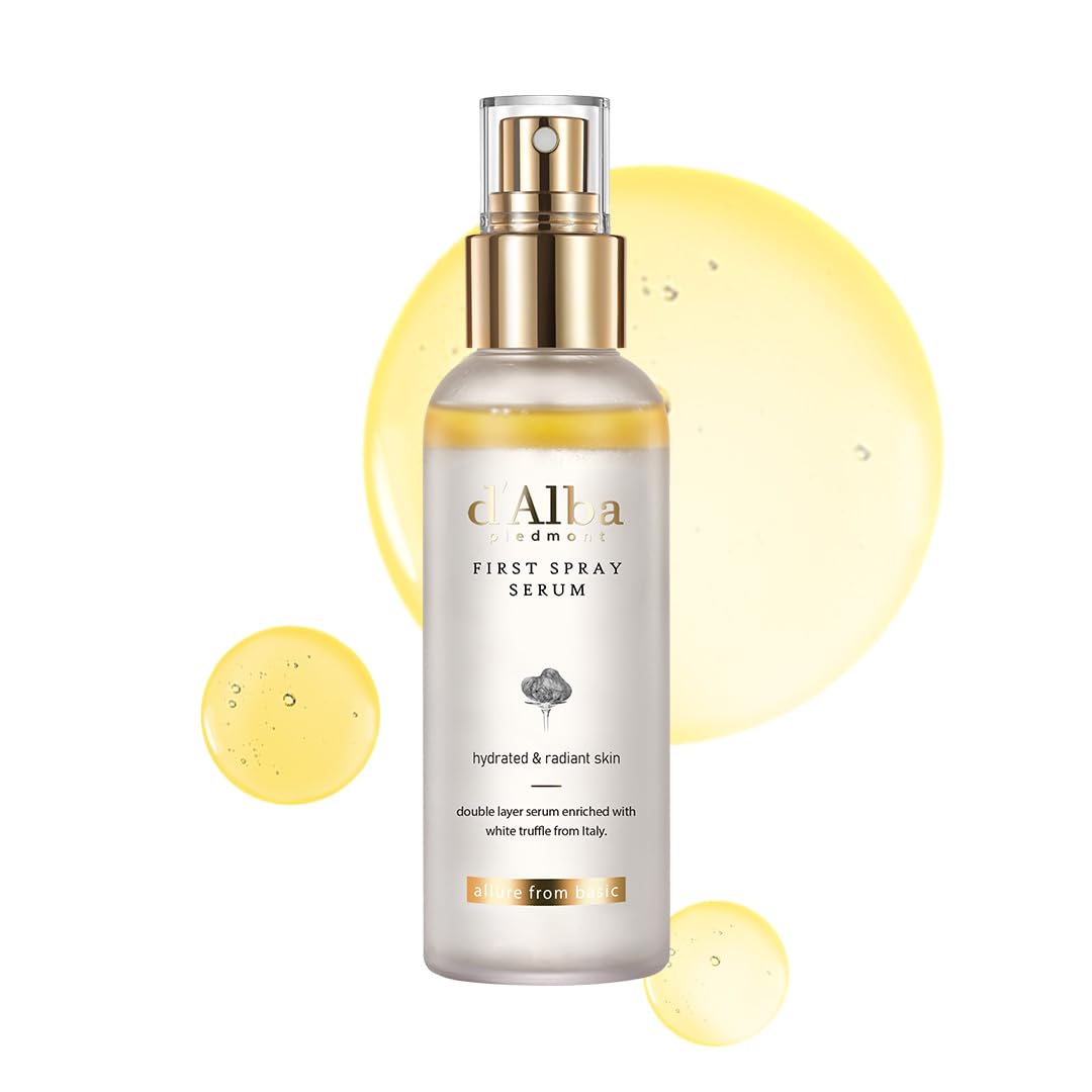 d'alba Piedmont Italian White Truffle First Spray Serum, Vegan Skin Care, Hydrating Face Moisturizer, Glow Serum for Radiant Skin, Non Comedogenic, All In One Mist, Korean skincare, 100ml 🍁 All In One Marketplace Canada