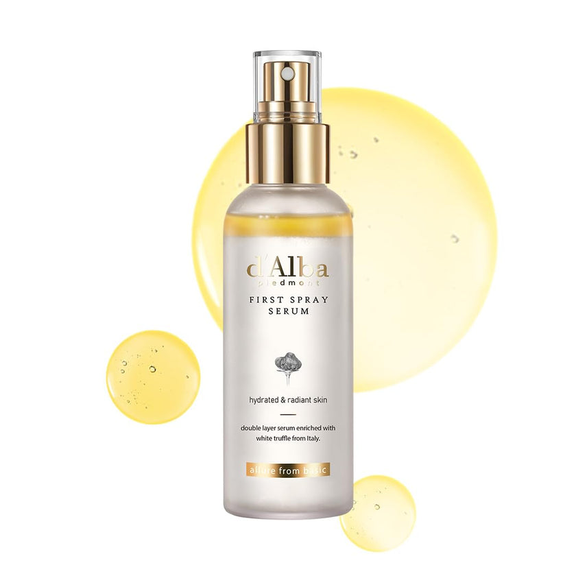 d'alba Piedmont Italian White Truffle First Spray Serum, Vegan Skin Care, Hydrating Face Moisturizer, Glow Serum for Radiant Skin, Non Comedogenic, All In One Mist, Korean skincare, 100ml 🍁 All In One Marketplace Canada