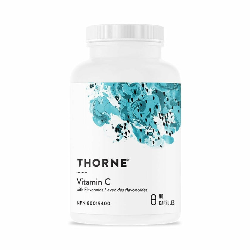 THORNE - Vitamin C with Flavonoids - Blend of Vitamin C and Citrus Bioflavonoids from Oranges, the Way They're Found Together in Nature - 90 Capsules 🍁 All In One Marketplace Canada