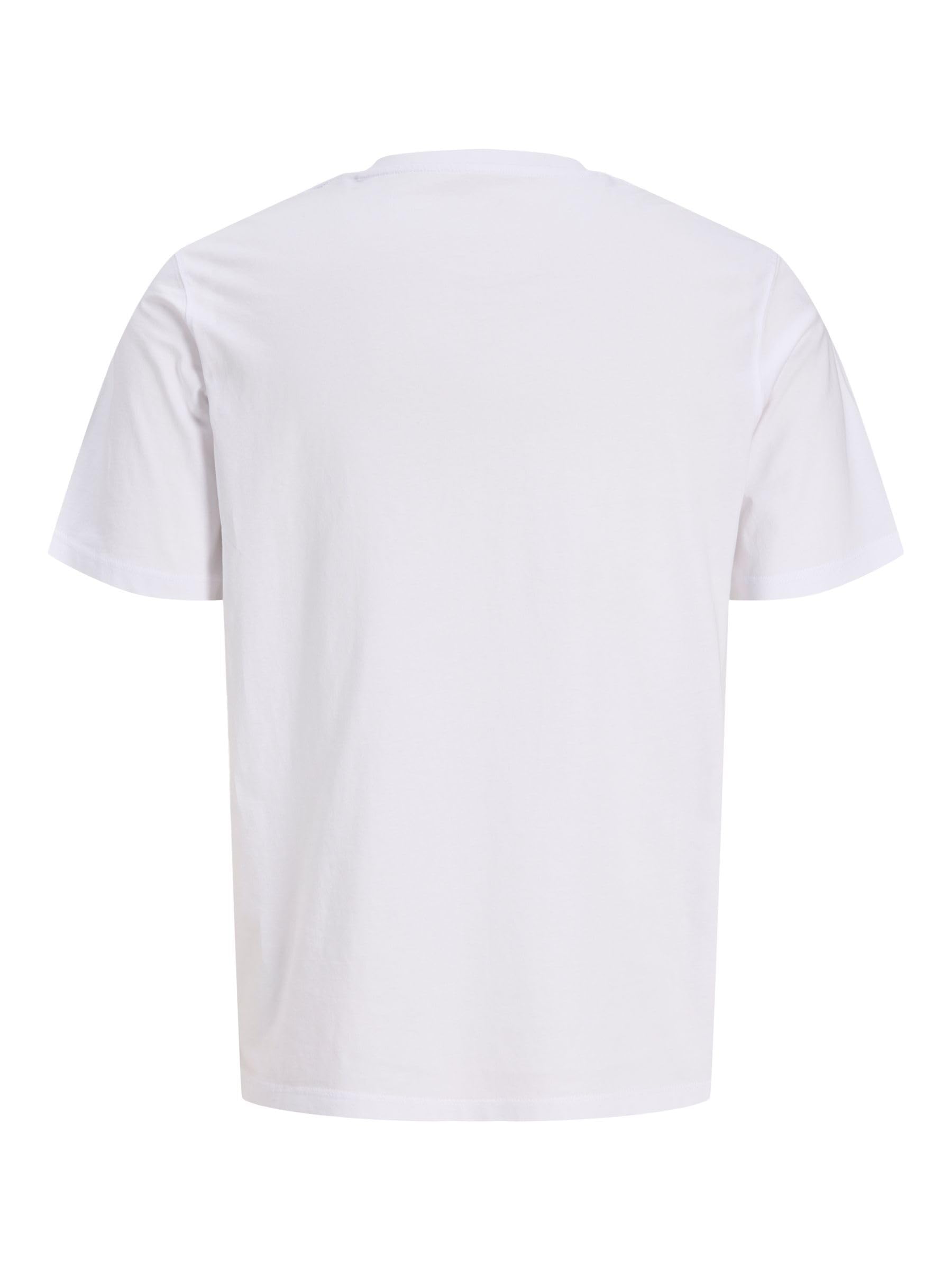 JACK & JONES Men's Regular Fit T-Shirt JJEORGANIC Basic TEE SS O-Neck NOOS White Large 🍁 All In One Marketplace Canada