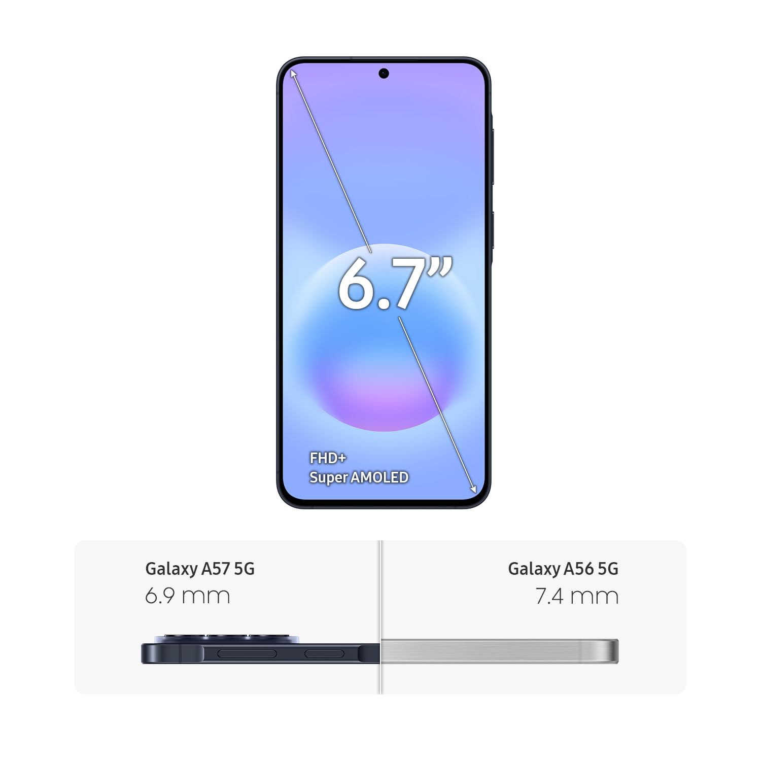 Samsung Galaxy A57, 128GB, Awesome Navy, 5G (Unlocked, CAD Version) - 6.7