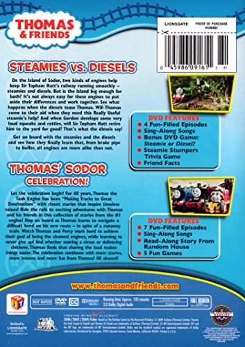 NEW Sodor Celebration/steamies (DVD)