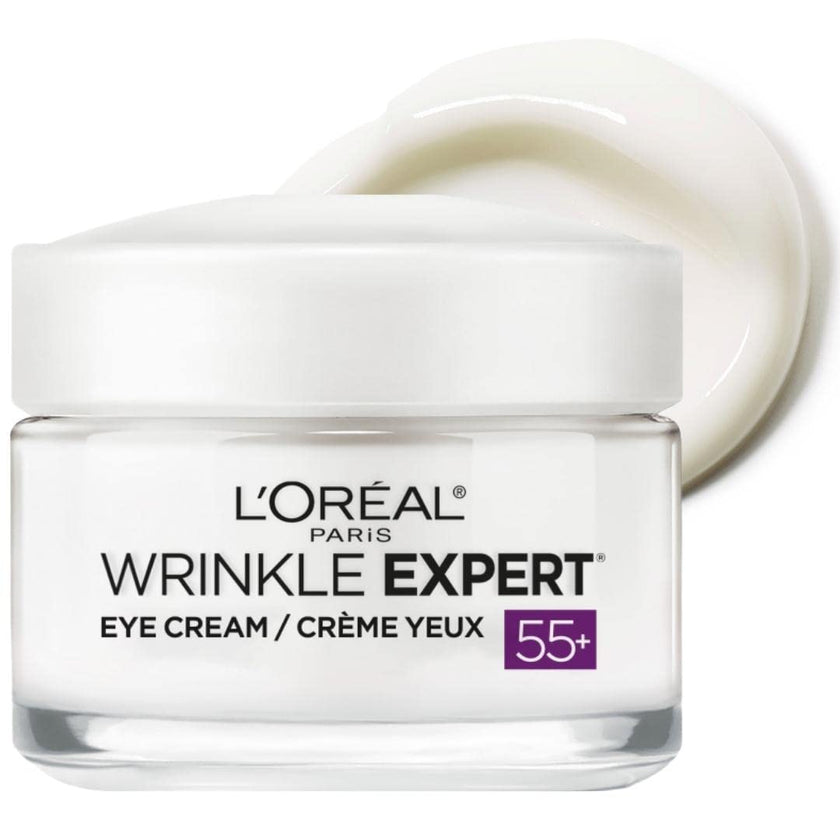 L’Oréal Paris Anti-Aging Under Eye Cream 55+, Day & Night Skincare, Wrinkle Expert, With Calcium to Reduce the Look of Crows Feet, Dark Circles & Puffy Eyes, 15mL 🍁 All In One Marketplace Canada