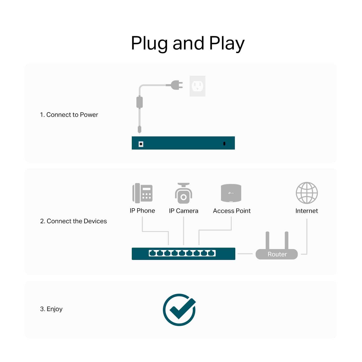 TP-Link TL-SG108S-M2 | 8-Port 2.5G Multi-Gigabit Unmanaged Network Switch, Ethernet Splitter | 2.5G Bandwidth | Plug & Play | Desktop/Wall-Mount | Fanless Metal Design | Limited Lifetime Protection 🍁 All In One Marketplace Canada