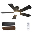 addlon Ceiling Fans with Lights, 42 Inch Low Profile Ceiling Fan with Light and Remote Control, Flush Mount, Reversible, 3CCT, Dimmable, Quiet, Black Small Ceiling Fan for Bedroom Indoor/Outdoor Use 🍁 All In One Marketplace Canada