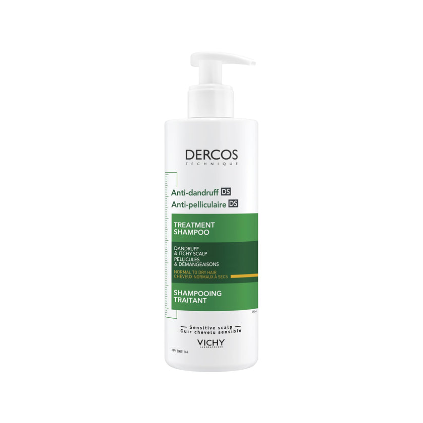 Vichy Dercos Dandruff Shampoo for Dry-Normal Hair, Anti Dandruff Soothing Scalp Care with Selenium DS & Salicylic Acid, Reduces Visible Dandruff Flakes & Improves Scalp Health, 390mL 🍁 All In One Marketplace Canada