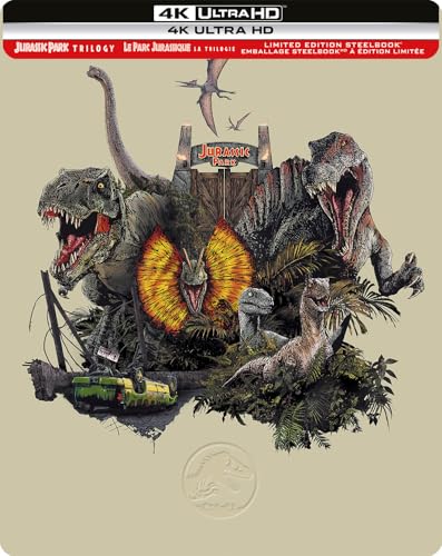 Jurassic Park Trilogy: Limited Edition Steelbook - 4K