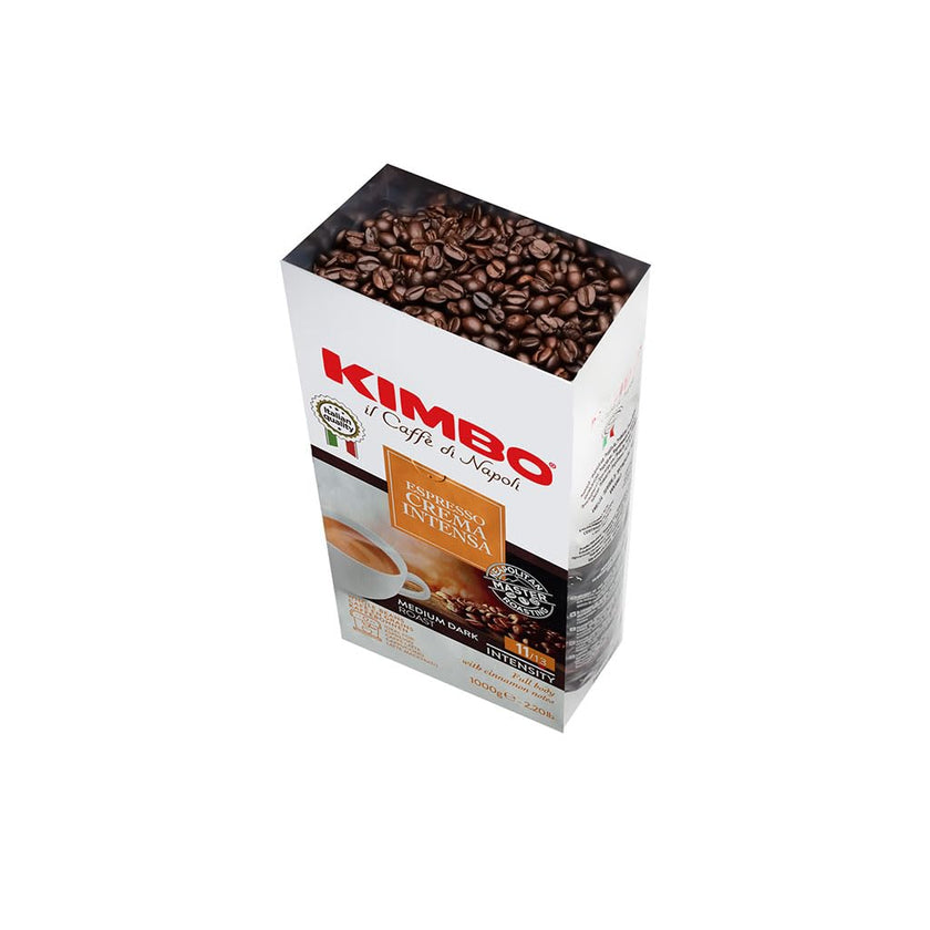 Kimbo Espresso Crema Intensa | Whole Bean Coffee | Medium Dark Roast, Intensity 11/13 | Roasted, Blended and Made in Italy | 1kg / 2.2lb Bag 🍁 All In One Marketplace Canada