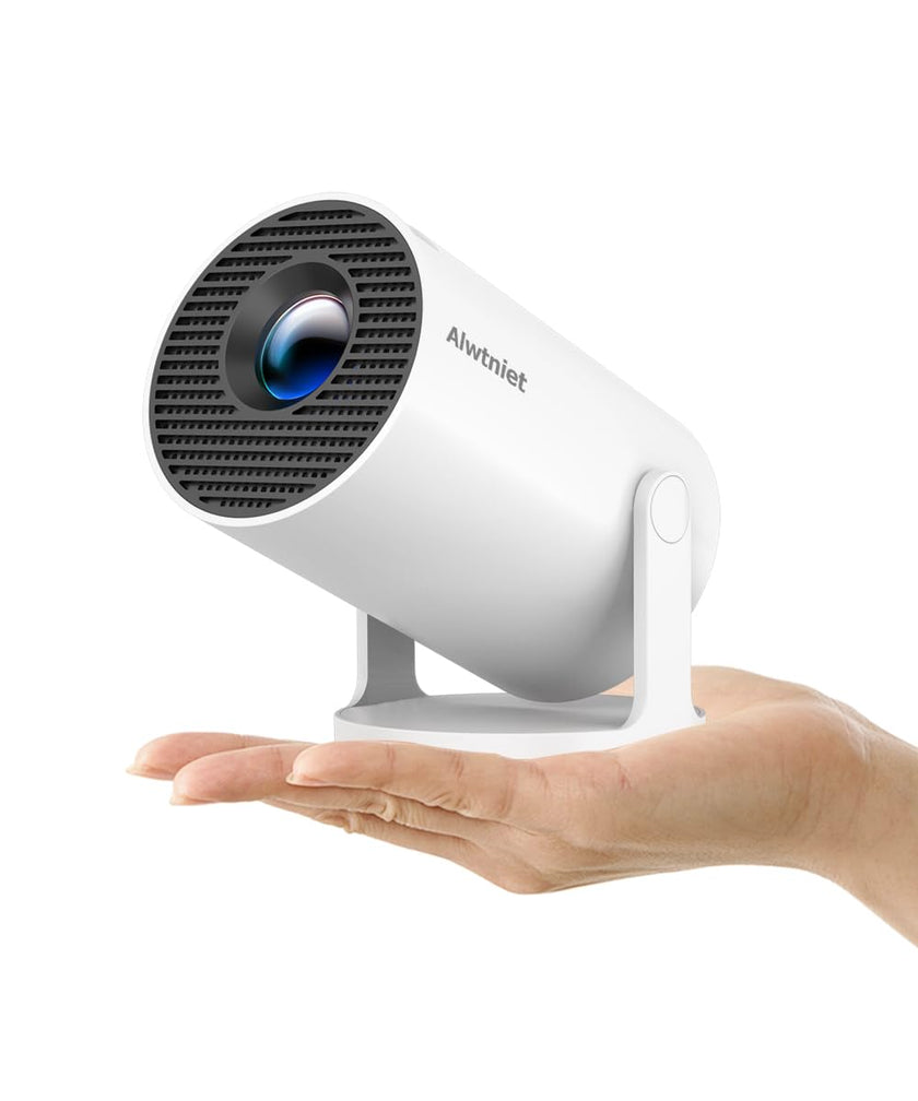 HY300PRO Mini Projector with WiFi and Bluetooth, 4K Support 200ANSI Smart Portable Projector, Auto Keystone, 180° Rotation, Home Video Projecteur for Home Bedroom Outdoor Android 14 🍁 All In One Marketplace Canada