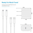 2Pack Apple Certified iPhone Charger Fast Charging, PD USB C Wall Charger Block with Type C to Lightning Cable 6ft Compatible with iPhone 14/14 Plus/13 Pro Max/12/12 Pro/11/iPad 🍁 All In One Marketplace Canada
