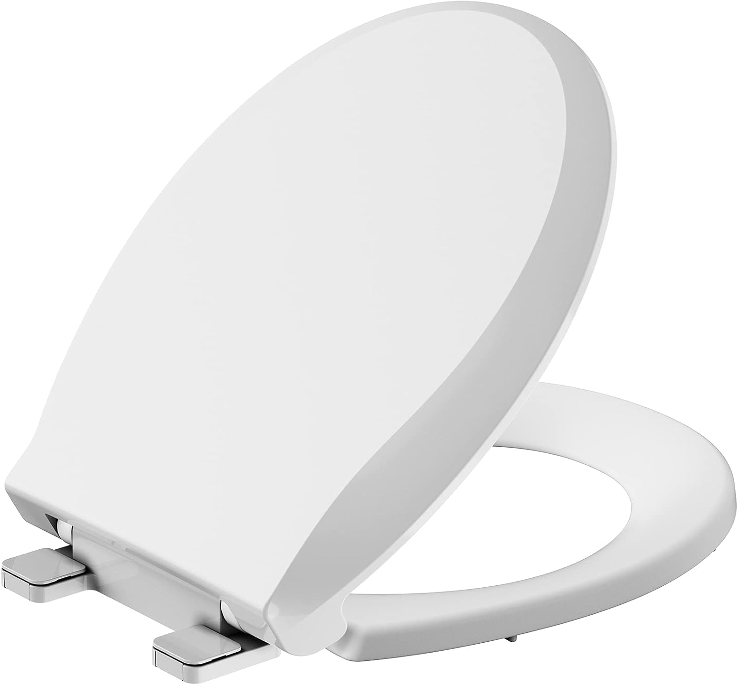 Quiet-Close Toilet Seat Round, Slow Close & Quick Release, Adjustable Quick Screw Attach Non-Slip Hinges, Easy to Install, Universal Fit 🍁 All In One Marketplace Canada