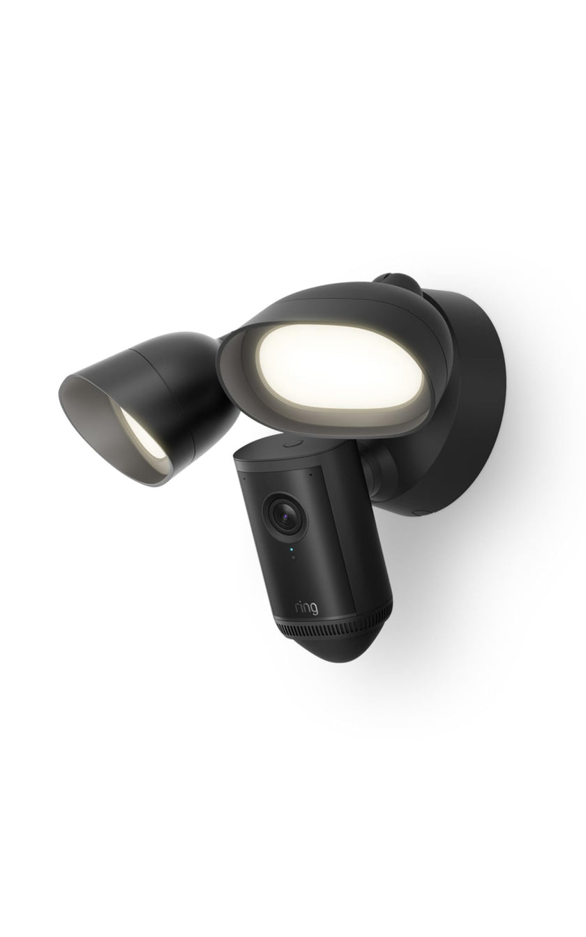 Ring Floodlight Cam Pro, Wired (Newest Model) — Retinal 4K with wide-angle video, 10x Enhanced Zoom, and 2000 Lumen Floodlights, Black 🍁 All In One Marketplace Canada