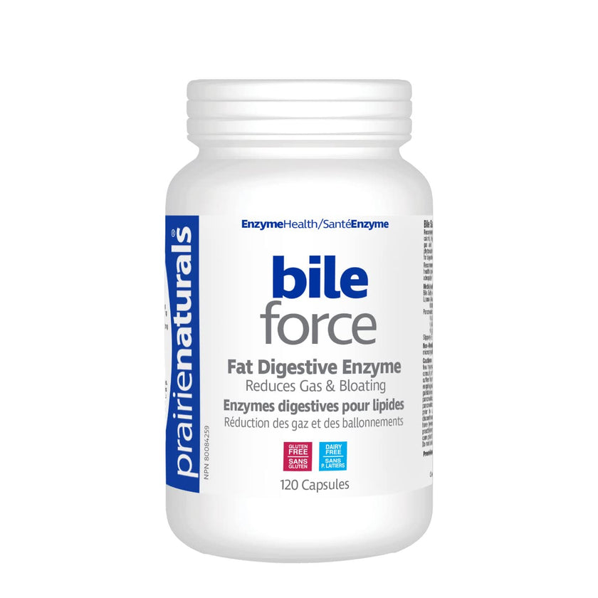 Prairie Naturals Bile-Force - Bile Salt with Lipase - 120 Count (Packaging may vary) 🍁 All In One Marketplace Canada