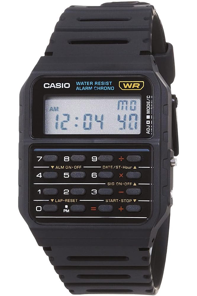 Casio Men's Twincept Databank ANI-Digi Resin Watch Black CA-53W-1Z 🍁 All In One Marketplace Canada