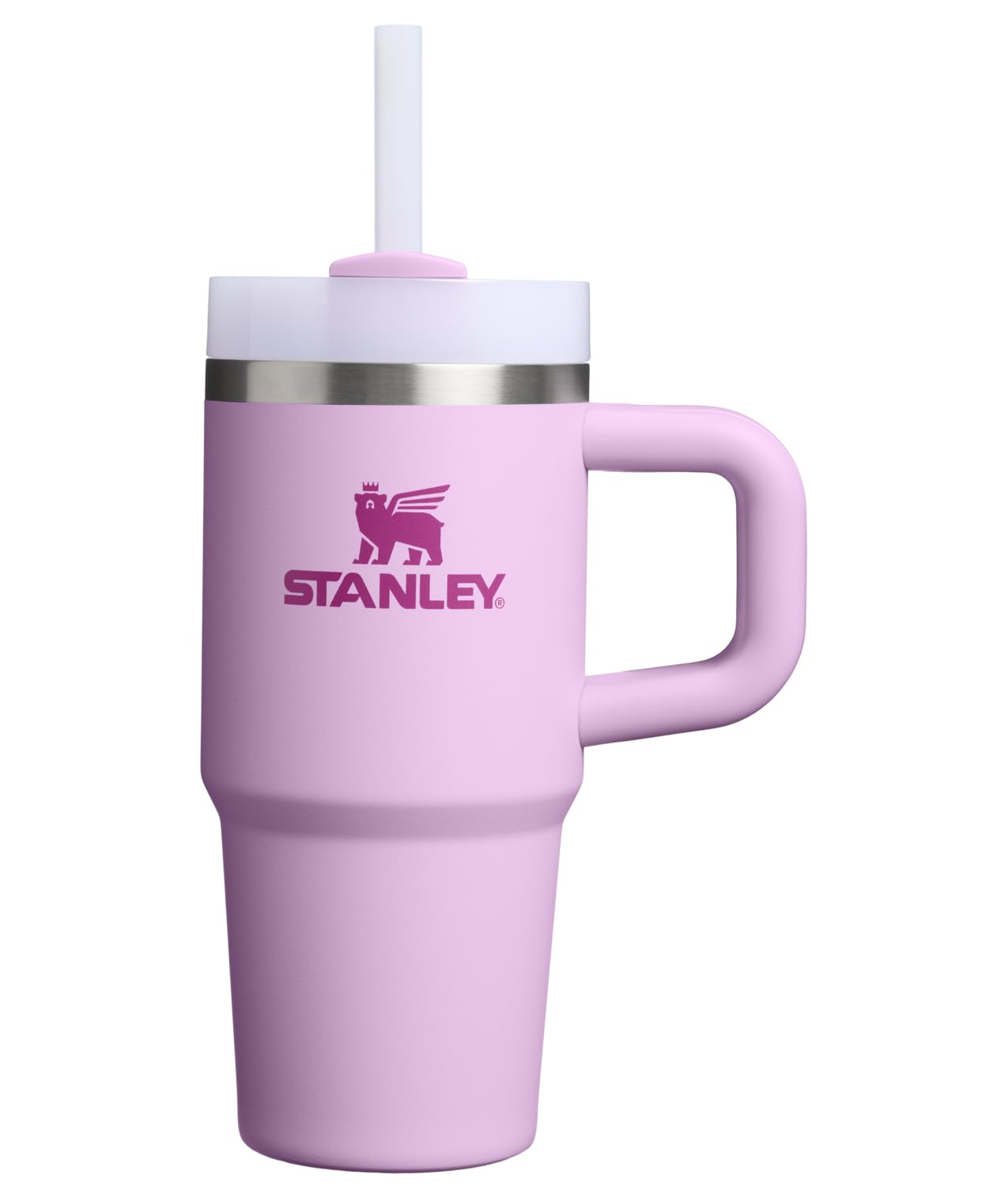 STANLEY Quencher H2.0 Tumbler with Handle and Straw 14 oz | Flowstate 3-Position Lid | Cup Holder Compatible for Travel | Insulated Stainless Steel Cup | BPA-Free | Soft Orchid 🍁 All In One Marketplace Canada