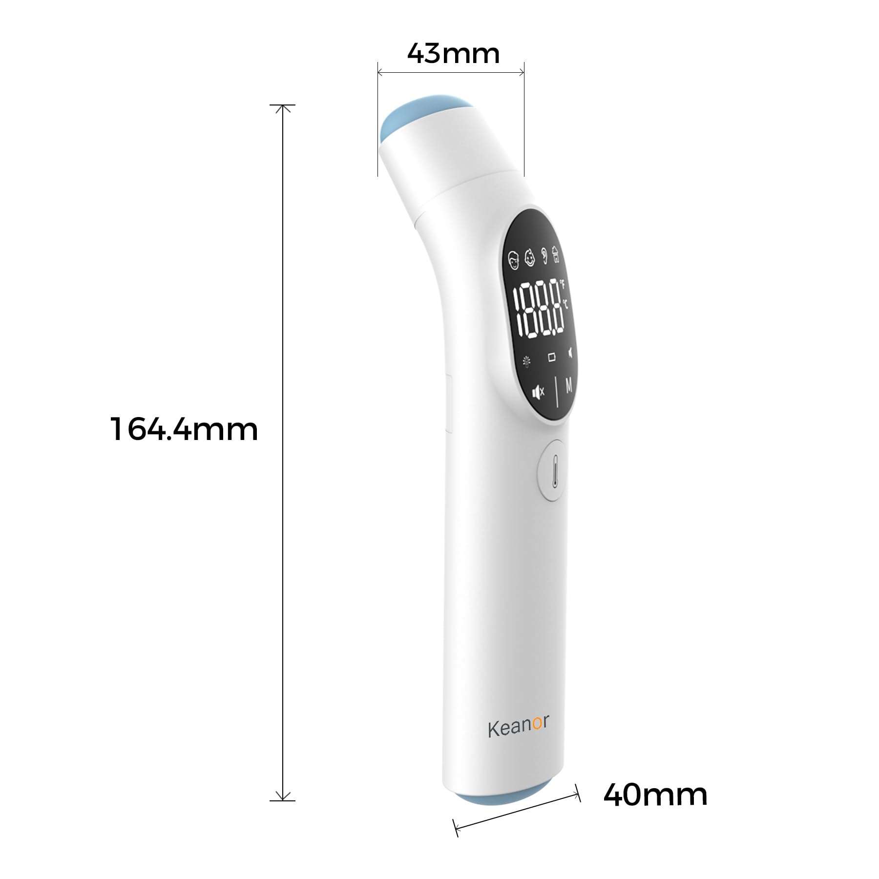 Thermometer Forehead and Ear Thermometer Digital Infrared Thermometer Baby Thermometer Accurate 1s Measure 40 Set Memory Mute Mode LED Screen for Adults Kids Fever Alarm with Storage Bag 🍁 All In One Marketplace Canada