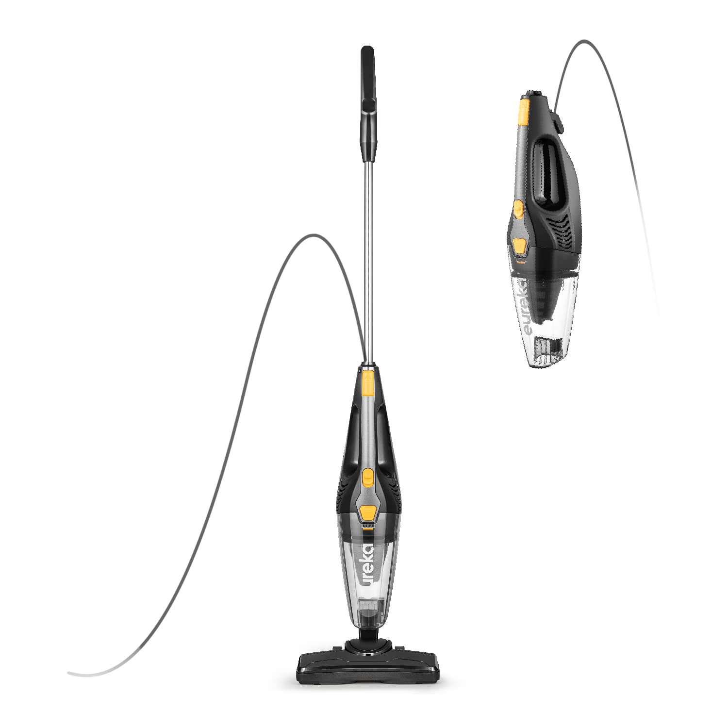 Eureka Home Lightweight Corded Stick Vacuum Cleaner, Powerful Suction Convenient Small Vacuum for Hard Floor, 3-in-1 Hand Vacuum, Blaze Black, NES212C 🍁 All In One Marketplace Canada