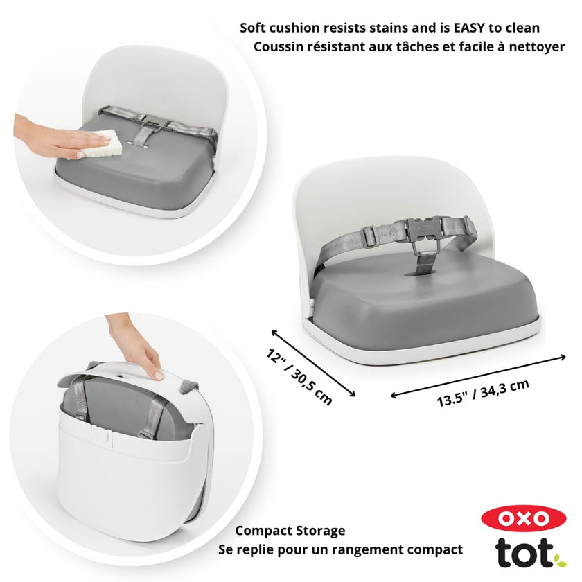 Oxo Tot Perch Booster Seat with Straps, Gray 🍁 All In One Marketplace Canada
