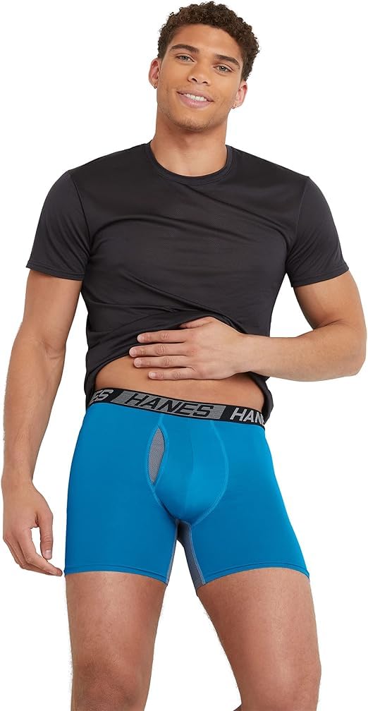 Hanes X-Temp Total Support Pouch Men's Underwear Boxer Briefs, Anti-Chafing, Moisture Wicking Underwear, 3-Pack, Size Large 🍁 All In One Marketplace Canada
