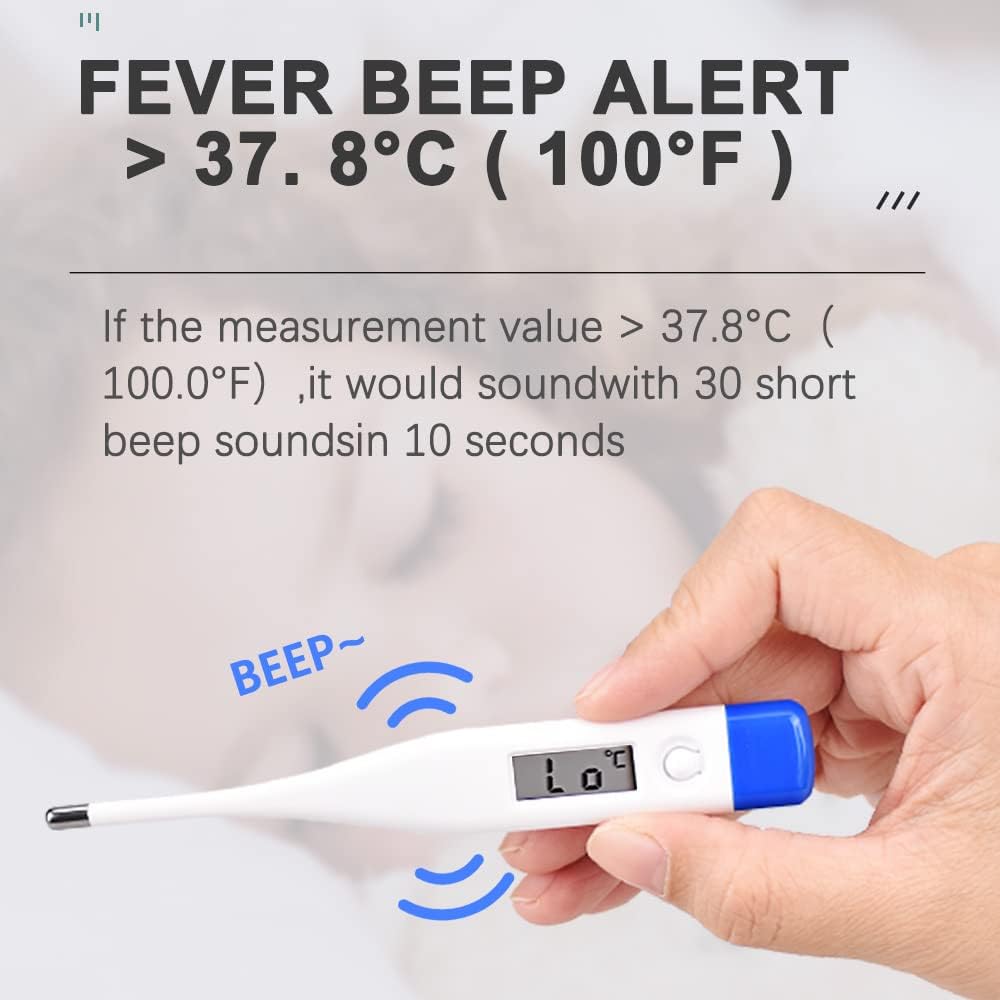 Berrcom Digital Thermometer for Adults and Kids, Oral and Underarm Thermometer for Fever with 30 Seconds Fast Reading, C/F Switchable Rectal Thermometer for Babies 🍁 All In One Marketplace Canada